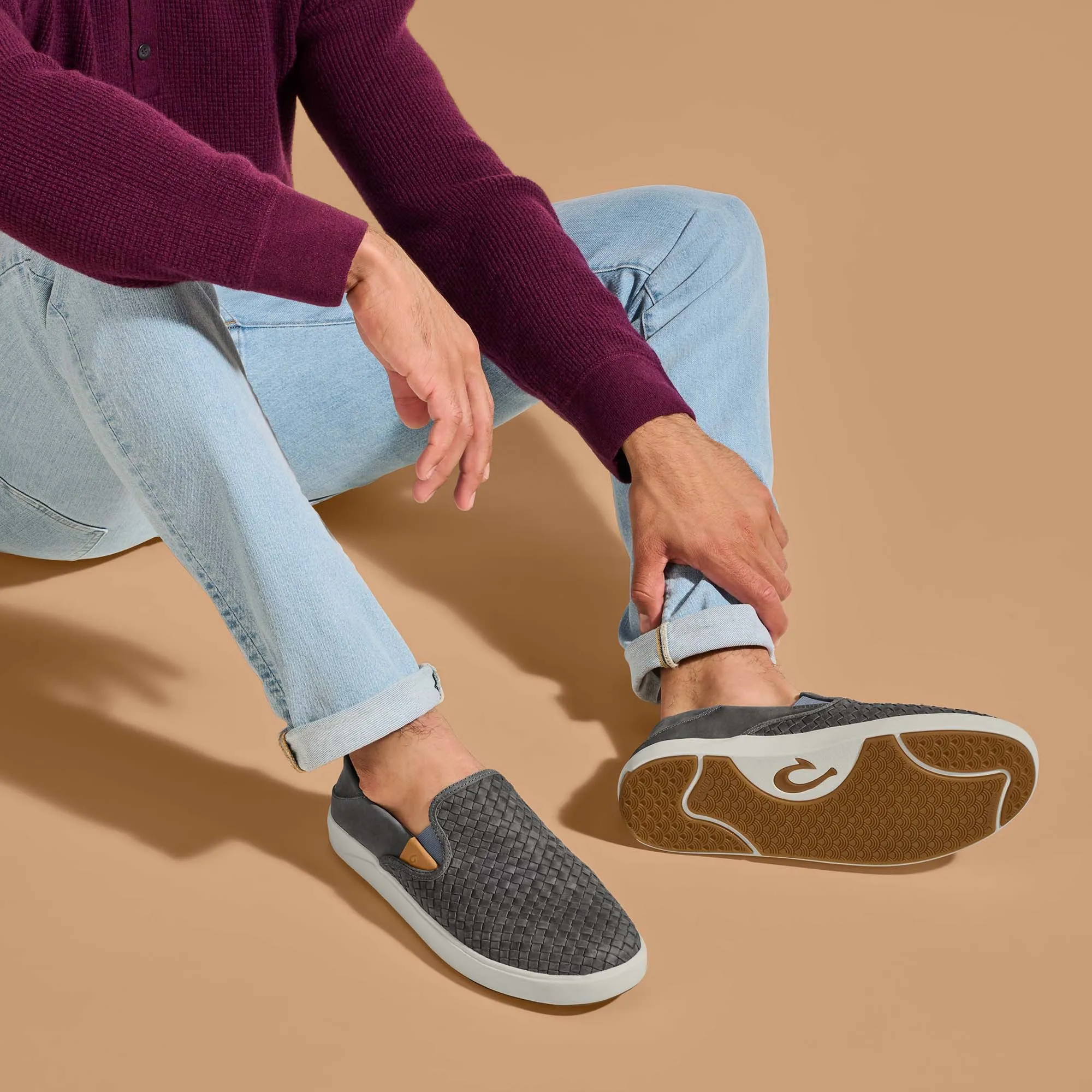 Slip Comfort Fit Lae??ahi Lauhala - Ash