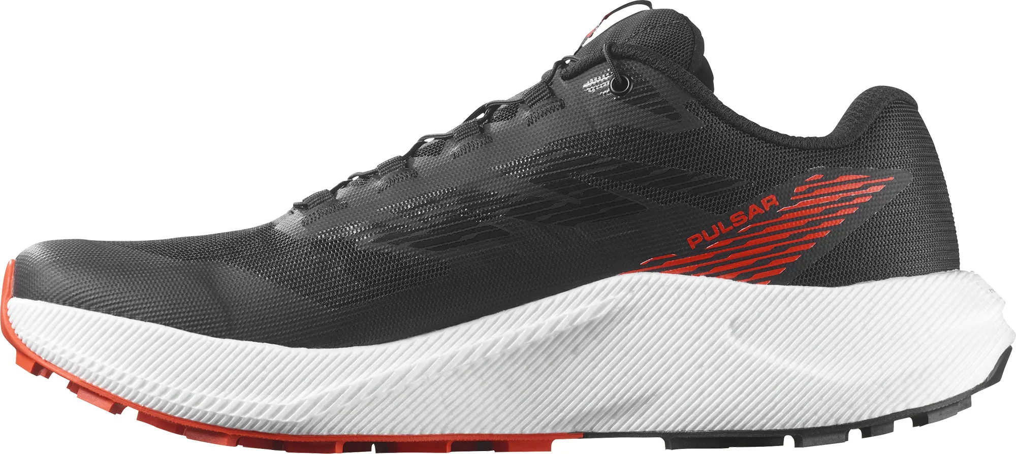 Flexible Design Salomon Pulsar Mens Trail Running Shoes - Black