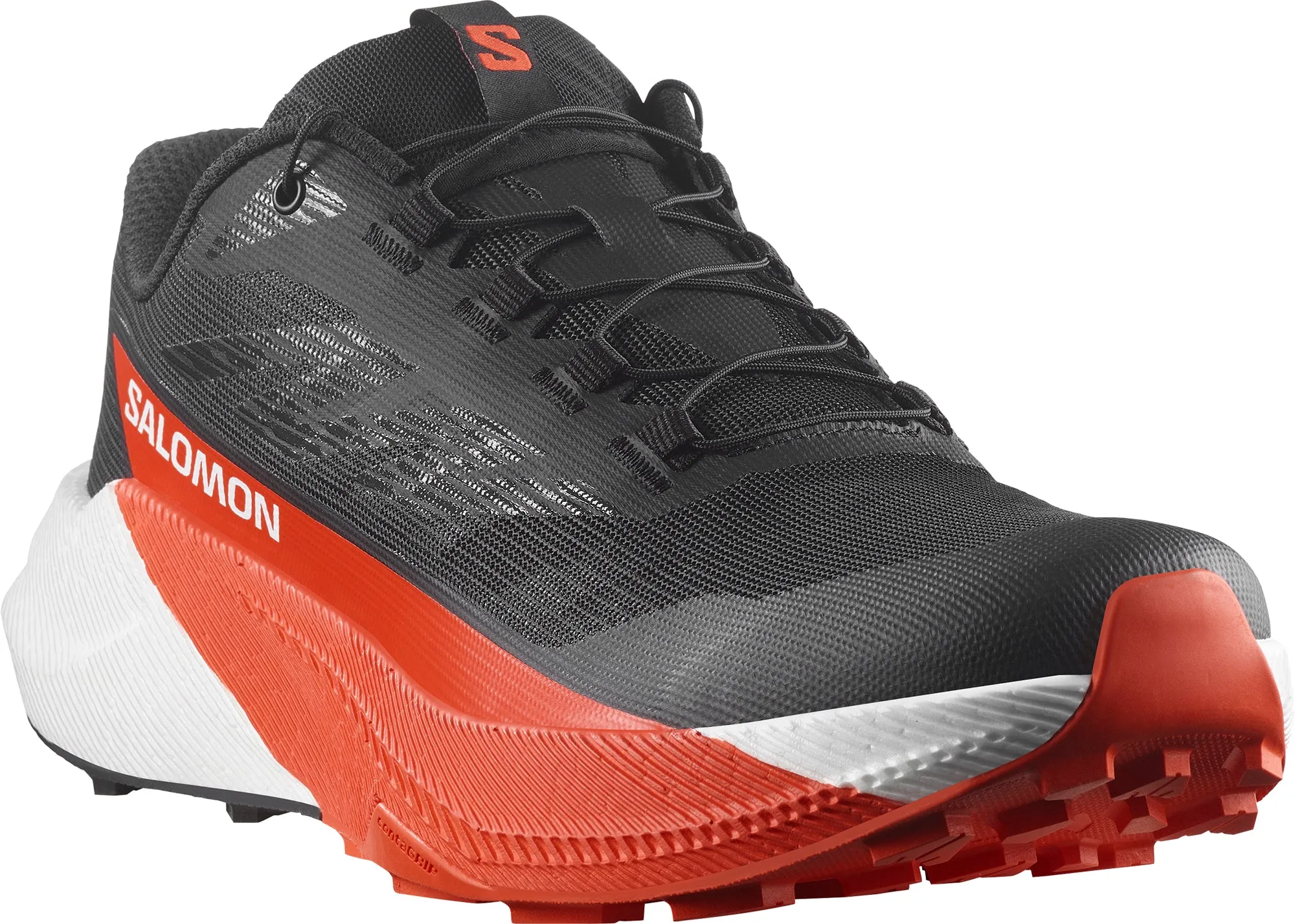 Salomon Pulsar Mens Trail Running Shoes - Black Breathable Design Power Step