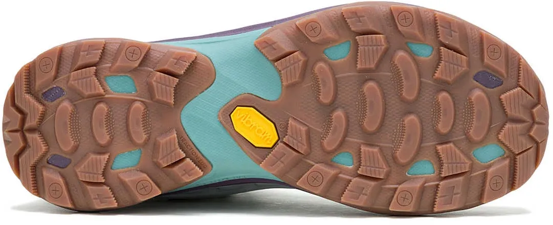 Merrell Moab Speed 2 Leather Mid Waterproof Womens Walking Boots - Blue Comfort Step All Terrain Trekking