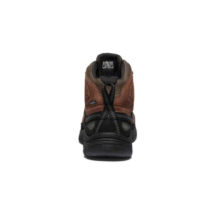 Men's Targhee IV Wide Waterproof Hiking Boot  |  Bison/Black Ankle Safety