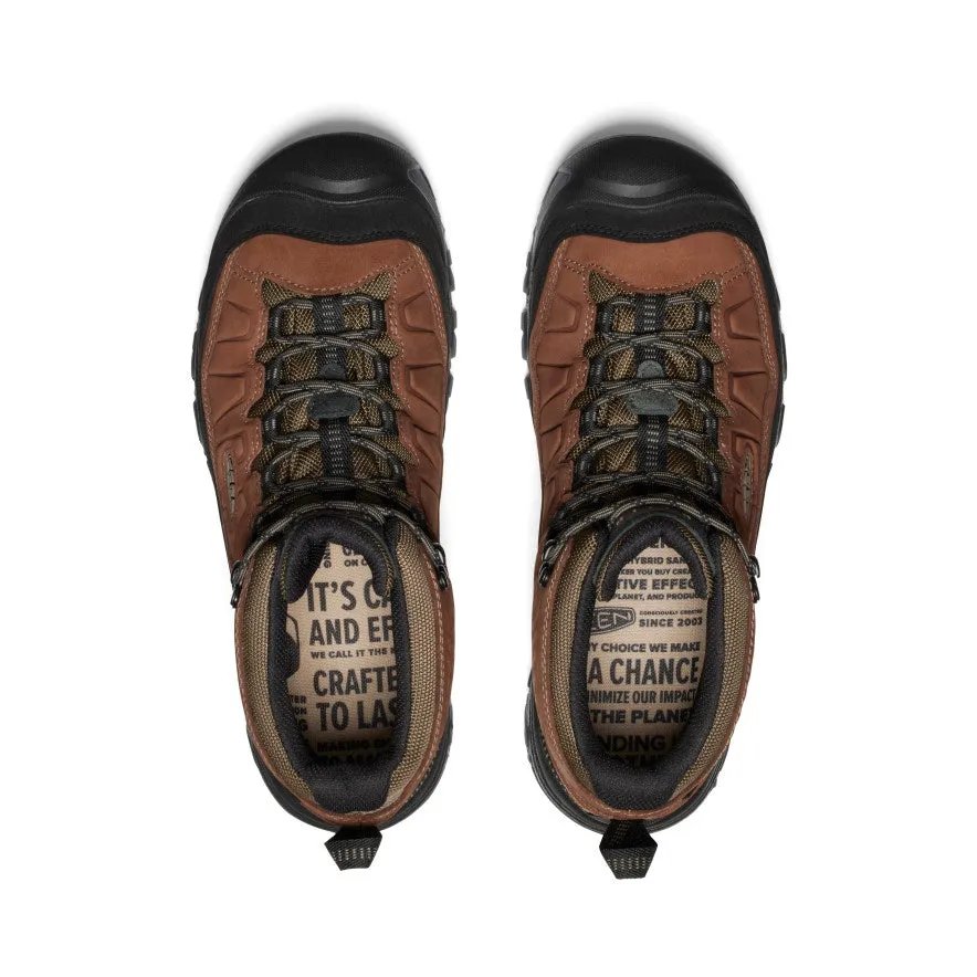 Core Routine Inner lining minimizes sweat buildup and friction Men's Targhee IV Wide Waterproof Hiking Boot  |  Bison/Black