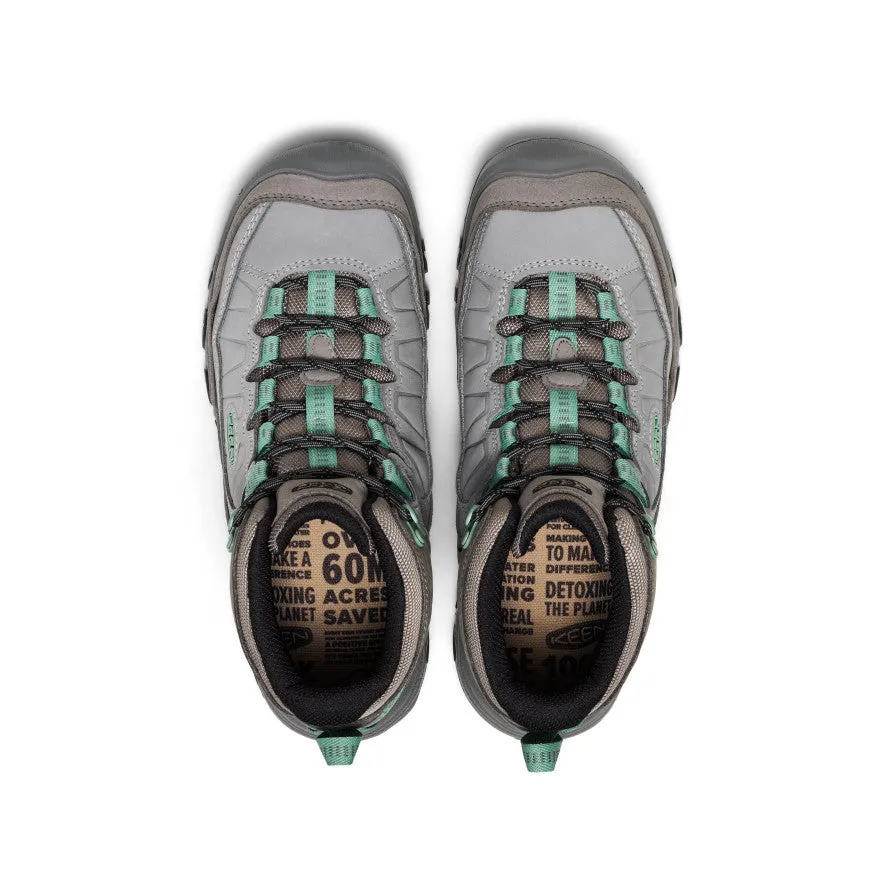 Women's Targhee IV Waterproof Hiking Boot  |  Alloy/Granite Green Energy Steps Cross Routine