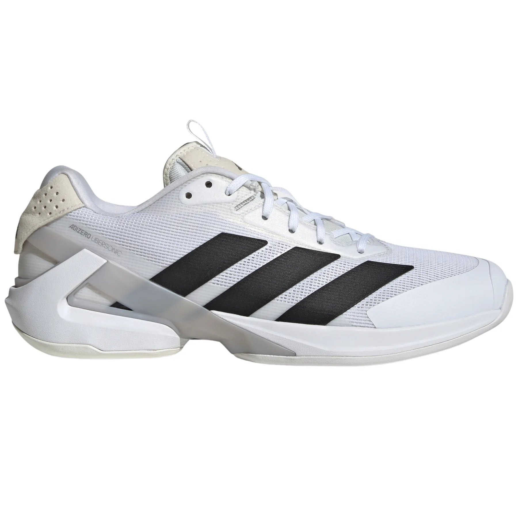 Adidas Adizero Ubersonic 5M Men Tennis Shoes - Cloud White / Core Black / Silver Metallic Urban Life Stability frame