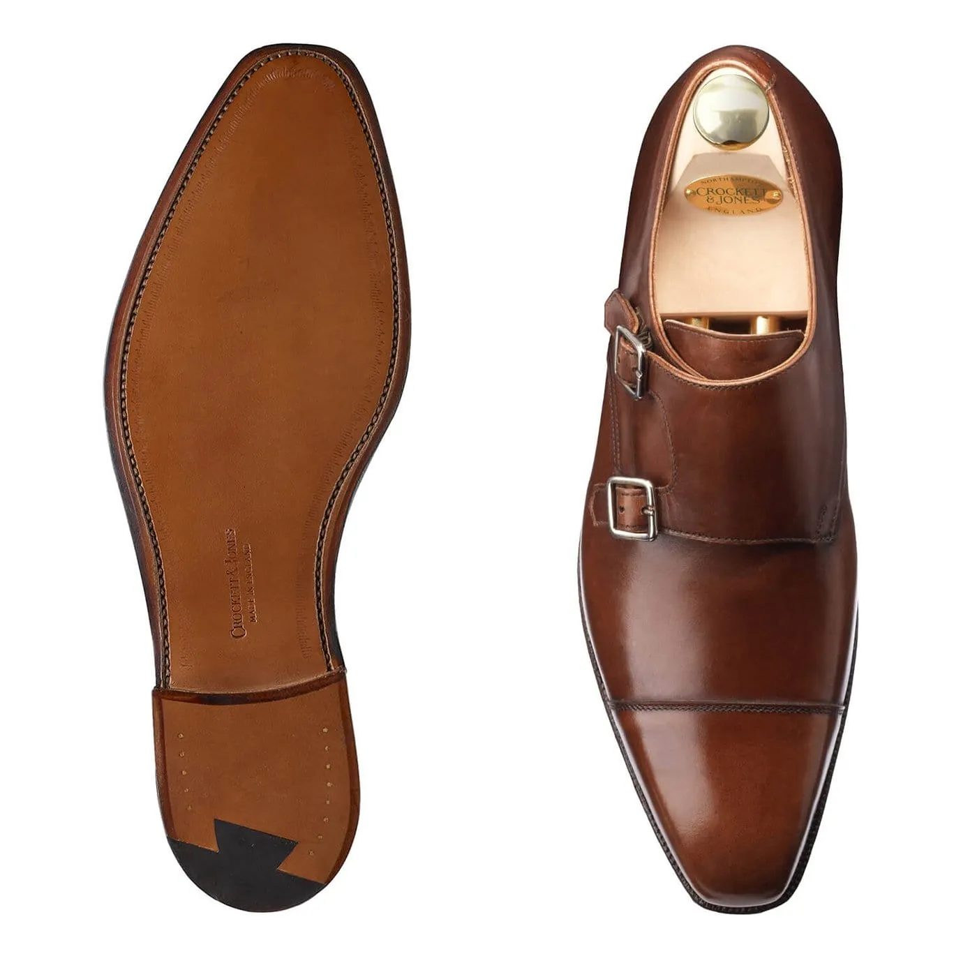 Water Block Lowndes Dark Brown Burnished Calf