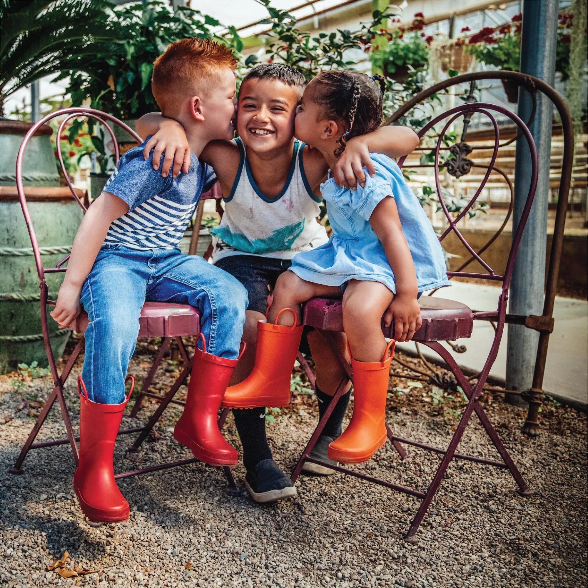 Urban Walk Fit Cherry Red Matte Rain Boots