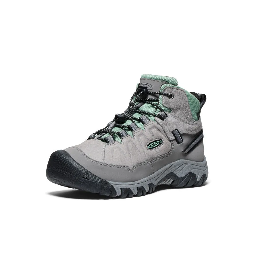 Compact Design Durable Fabric Big Kids' Targhee IV Waterproof Hiking Boot  |  Alloy/Granite Green