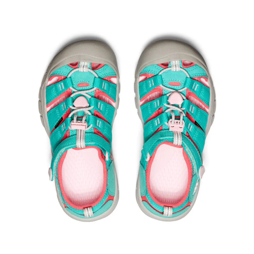 Anytime Wear Balanced weight Big Kids' Newport H2  |  Bright Aqua/Giggle Pink