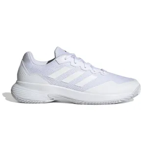 Adidas Performance Game Court 2 Mens Tennis Shoes - Cloud White / Cloud White / Matte Silver Quick Drying Secure fit