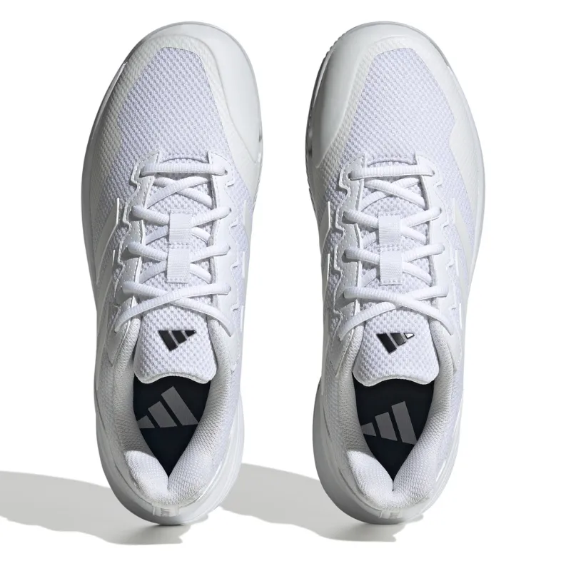 Adidas Performance Game Court 2 Mens Tennis Shoes - Cloud White / Cloud White / Matte Silver Mesh Upper Versatile Fit