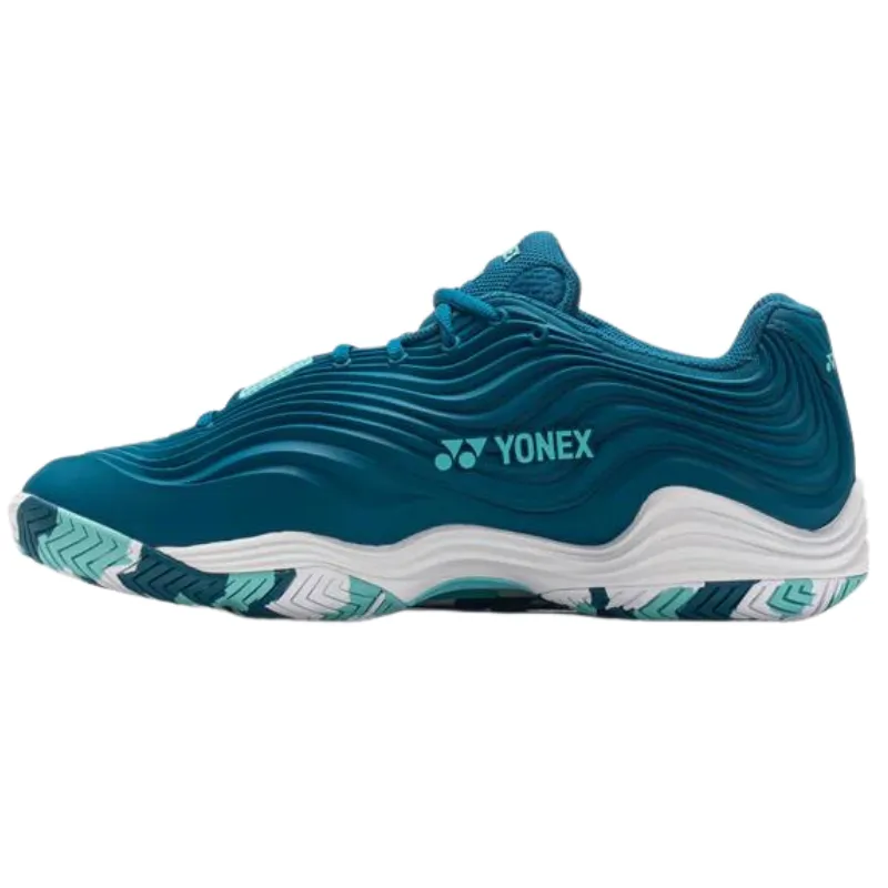 Yonex 2024 Fusion Rev 5 Mens All Court Tennis Shoes - Blue Green Velcro Closure Street Fit
