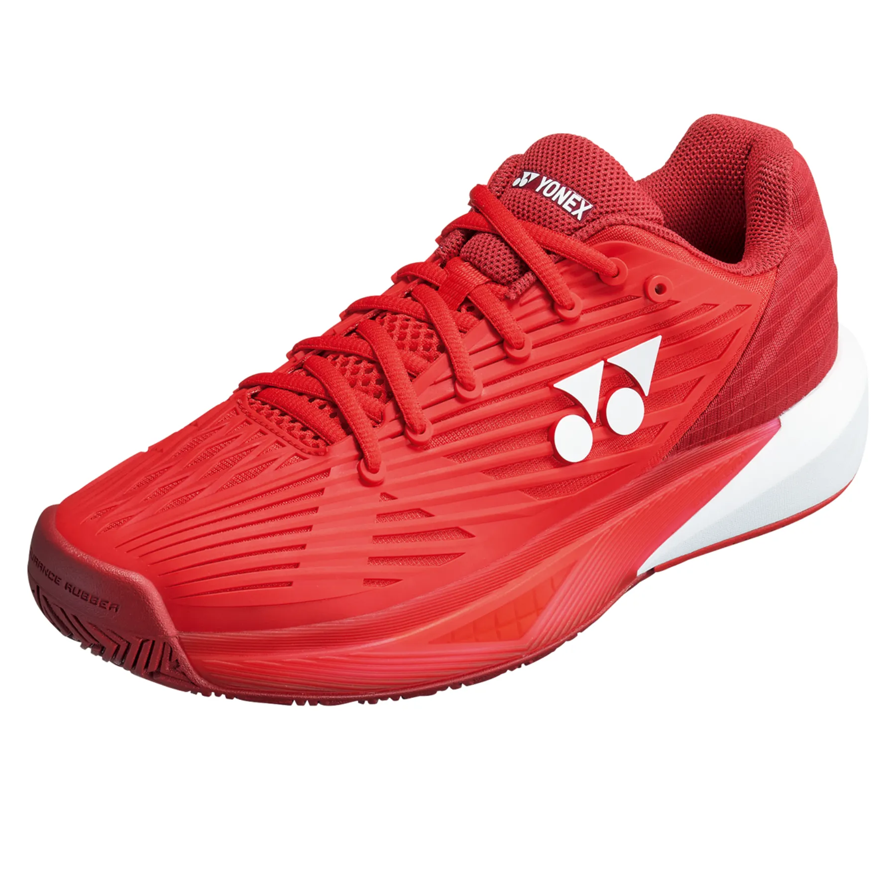 Yonex 2025 ECLIPSION 5 Women All Court Tennis Shoes - Tango Red Seamless construction