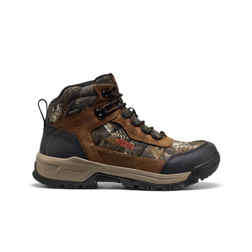 Comfort collar Free Pace Men's Skokie Waterproof Work Boot (Soft Toe)  |  Camo/Black