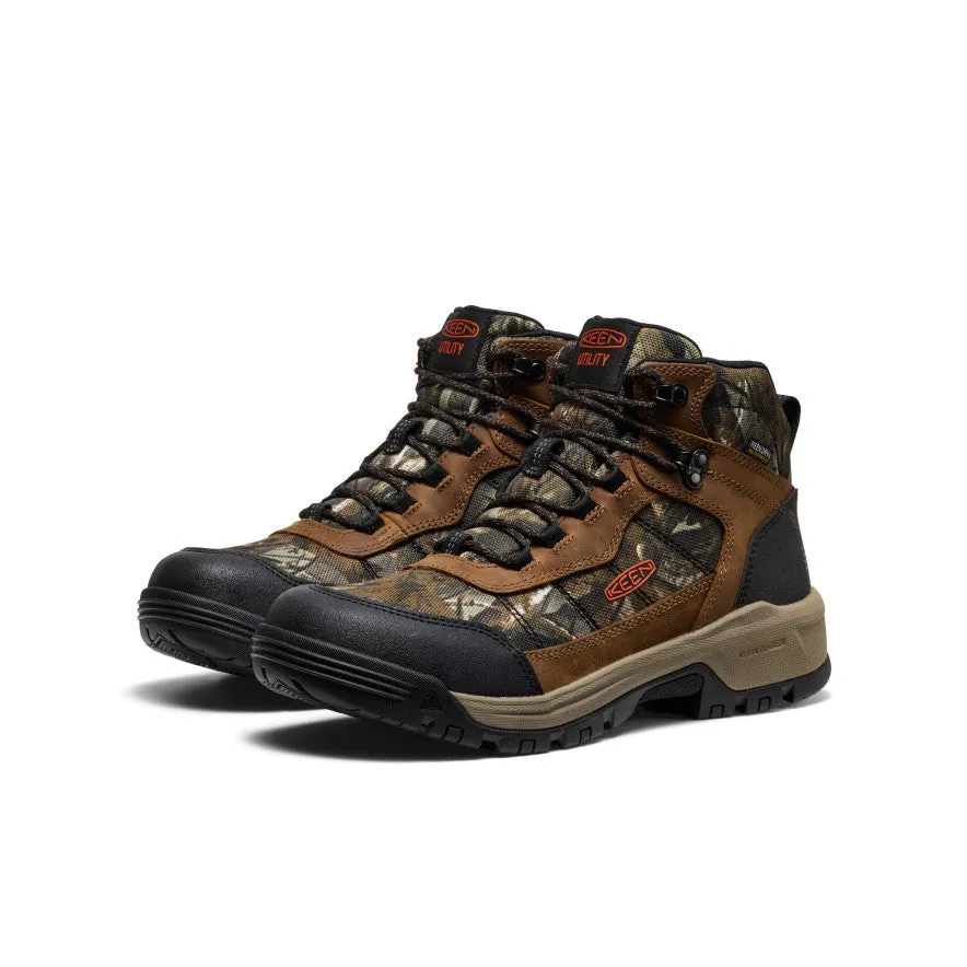 Men's Skokie Waterproof Work Boot (Soft Toe)  |  Camo/Black Dad Pick Low Profile