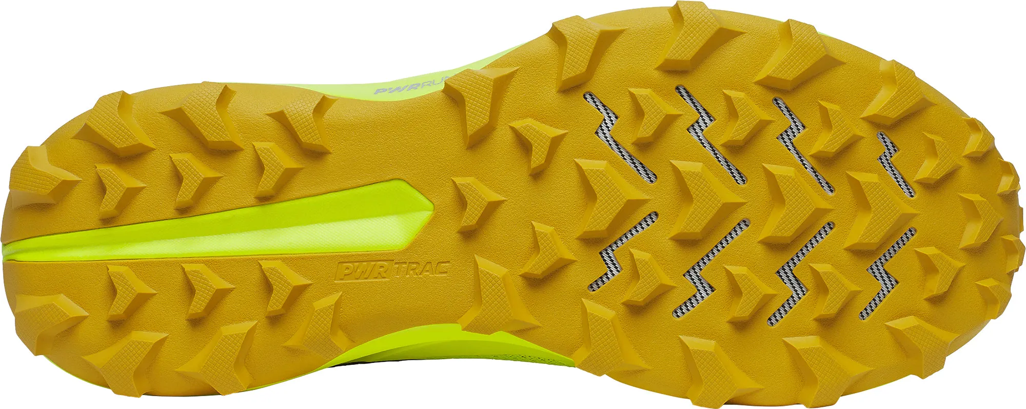 Sport Recovery Toe box Saucony Peregrine 14 Mens Trail Running Shoes - Yellow