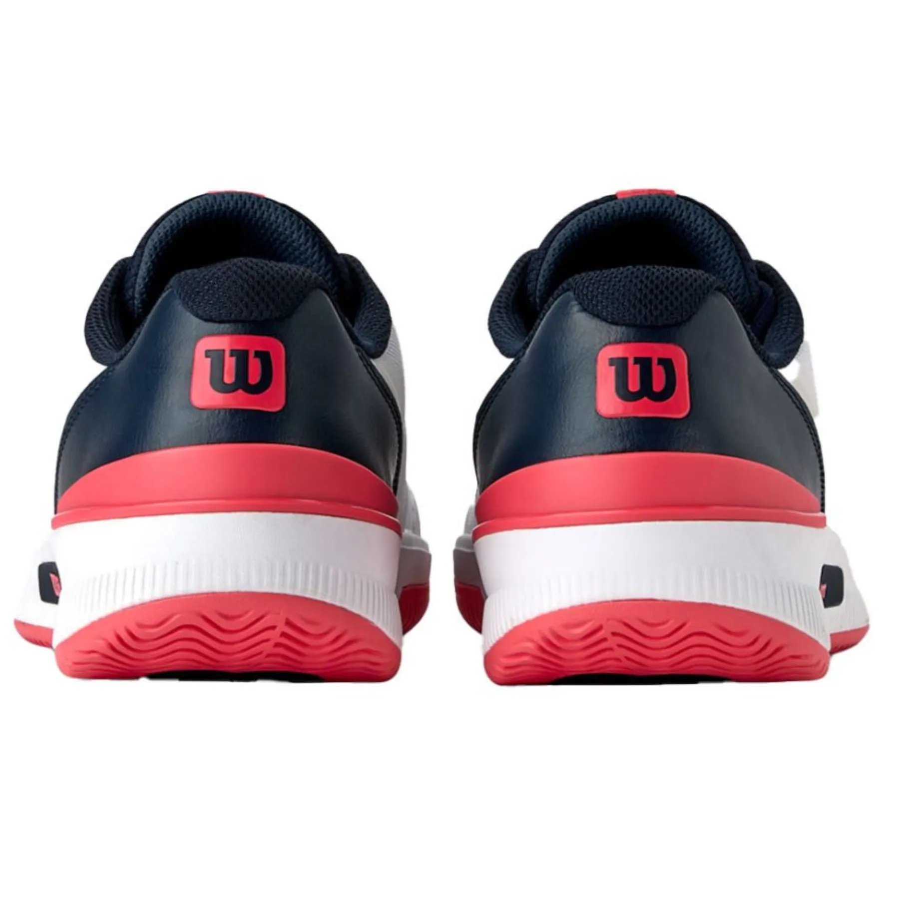 Wilson Intrigue Pro Women Tennis Shoes - White/Navy/Blaze Comfort Padding Easy To Clean