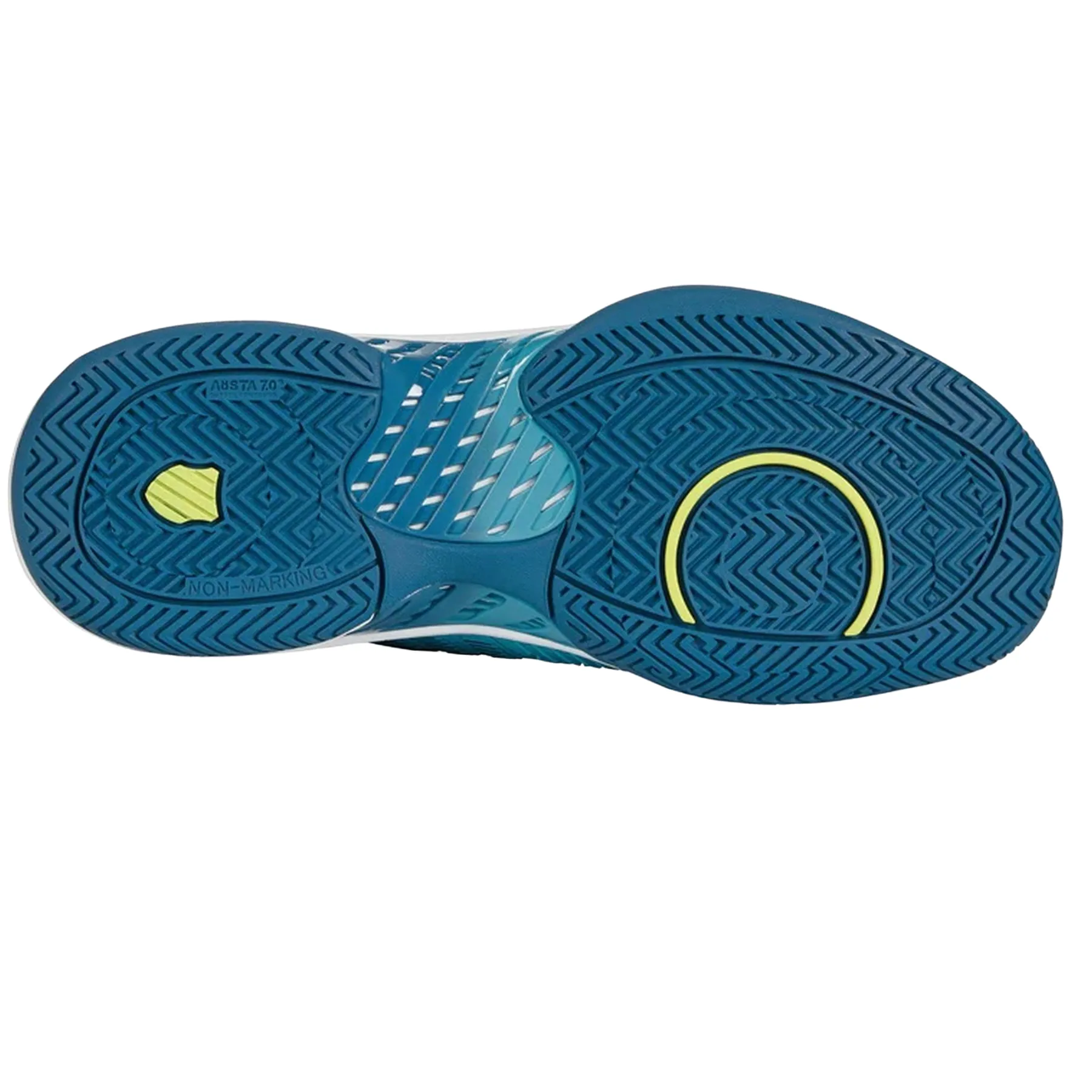 Stylish fitness enthusiasts K Swiss Hypercourt Supreme Mens Tennis Shoes - Scuba Blue/Celestial/Brilliant White