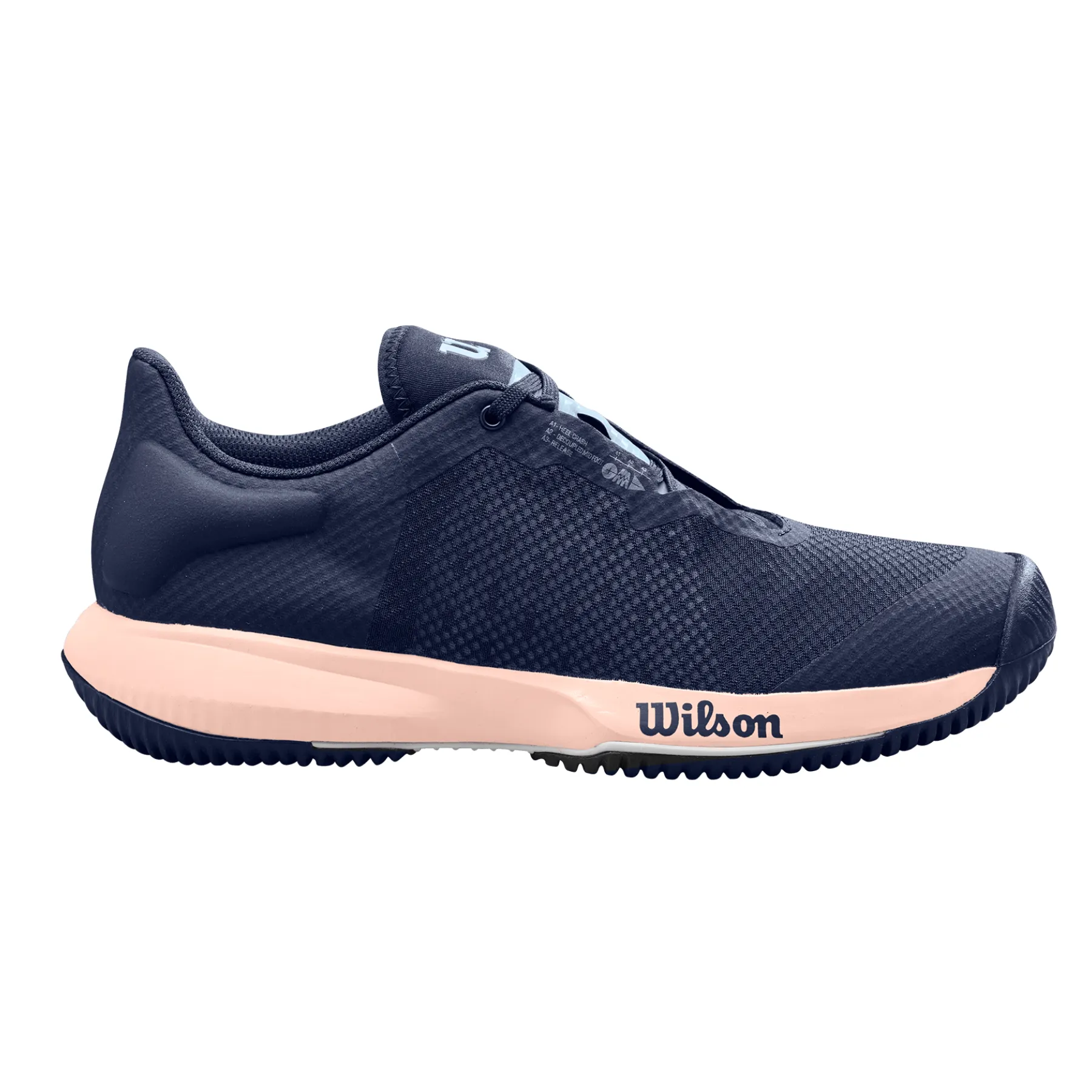 Urban Casual Fit Comfort Wilson Womens Kaos Swift Tennis Shoes -  Peacoat/Scallop Shell/Baby Blue