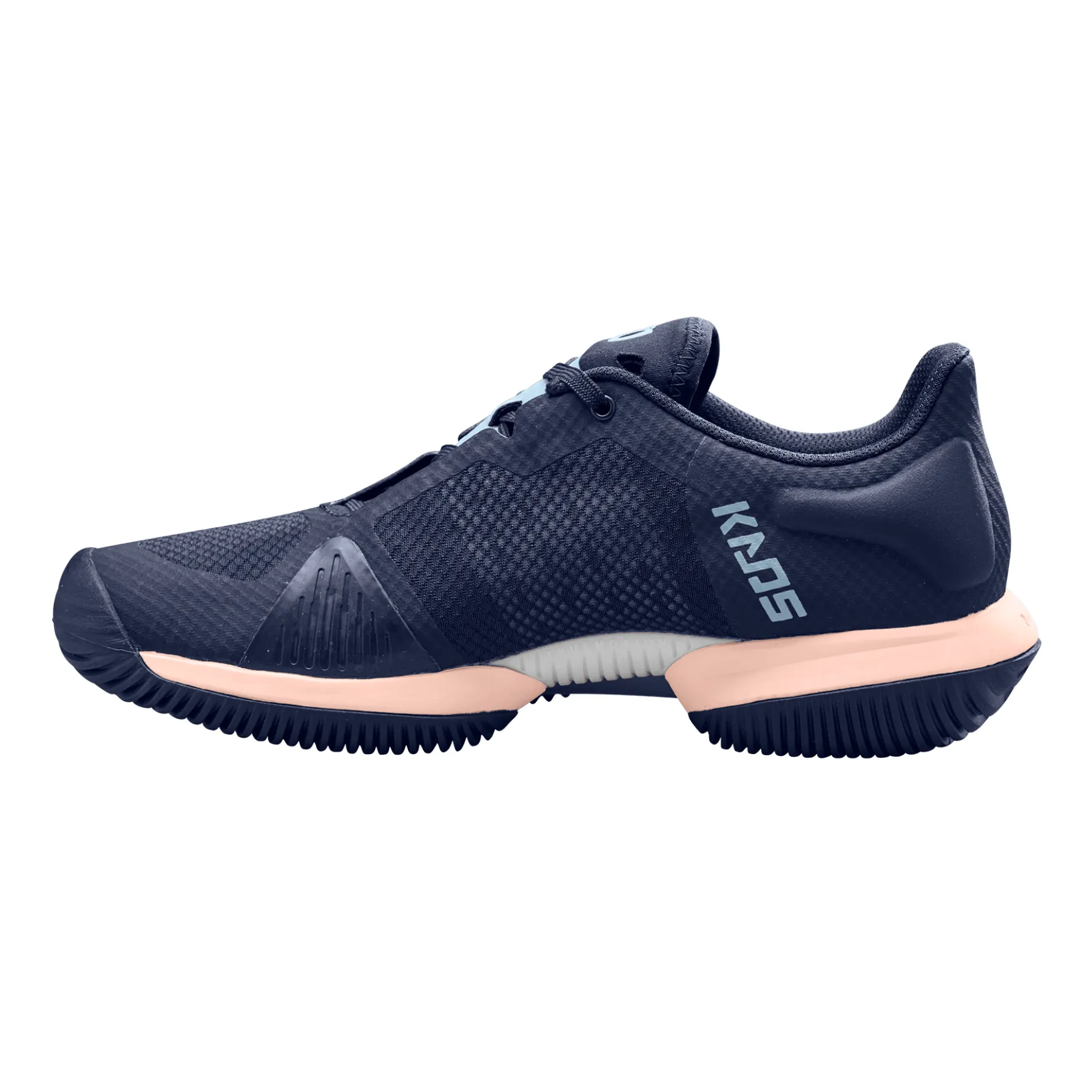 Ventilation Mesh Wilson Womens Kaos Swift Tennis Shoes -  Peacoat/Scallop Shell/Baby Blue