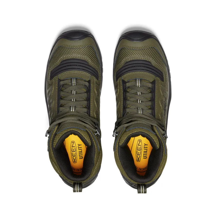 anti static Men's Reno Waterproof Mid (Soft Toe)  |  Dark Olive/Black