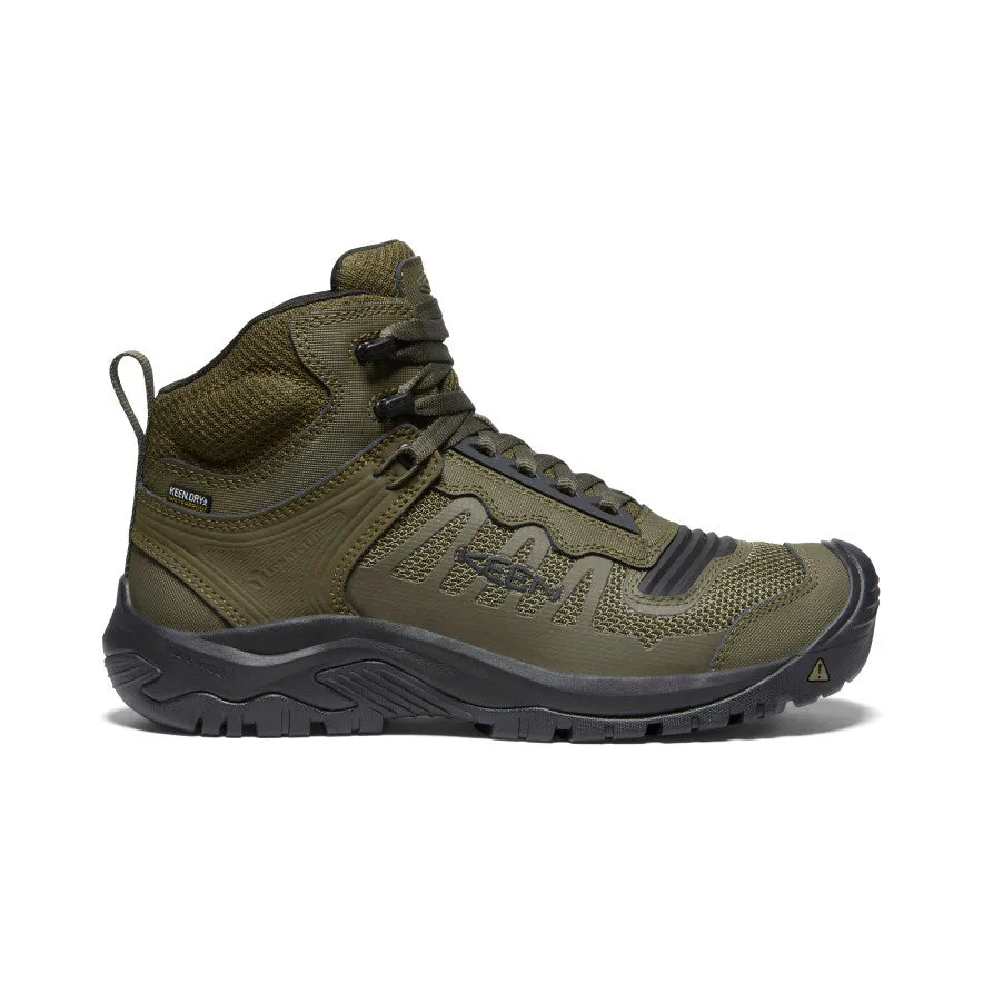 Workout Move Light Motion Men's Reno Waterproof Mid (Soft Toe)  |  Dark Olive/Black
