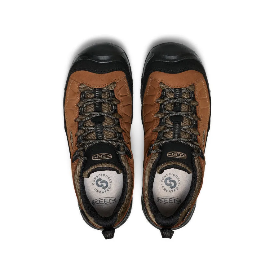 Men's Targhee IV Waterproof Hiking Shoe  |  Bison/Black Seamless construction
