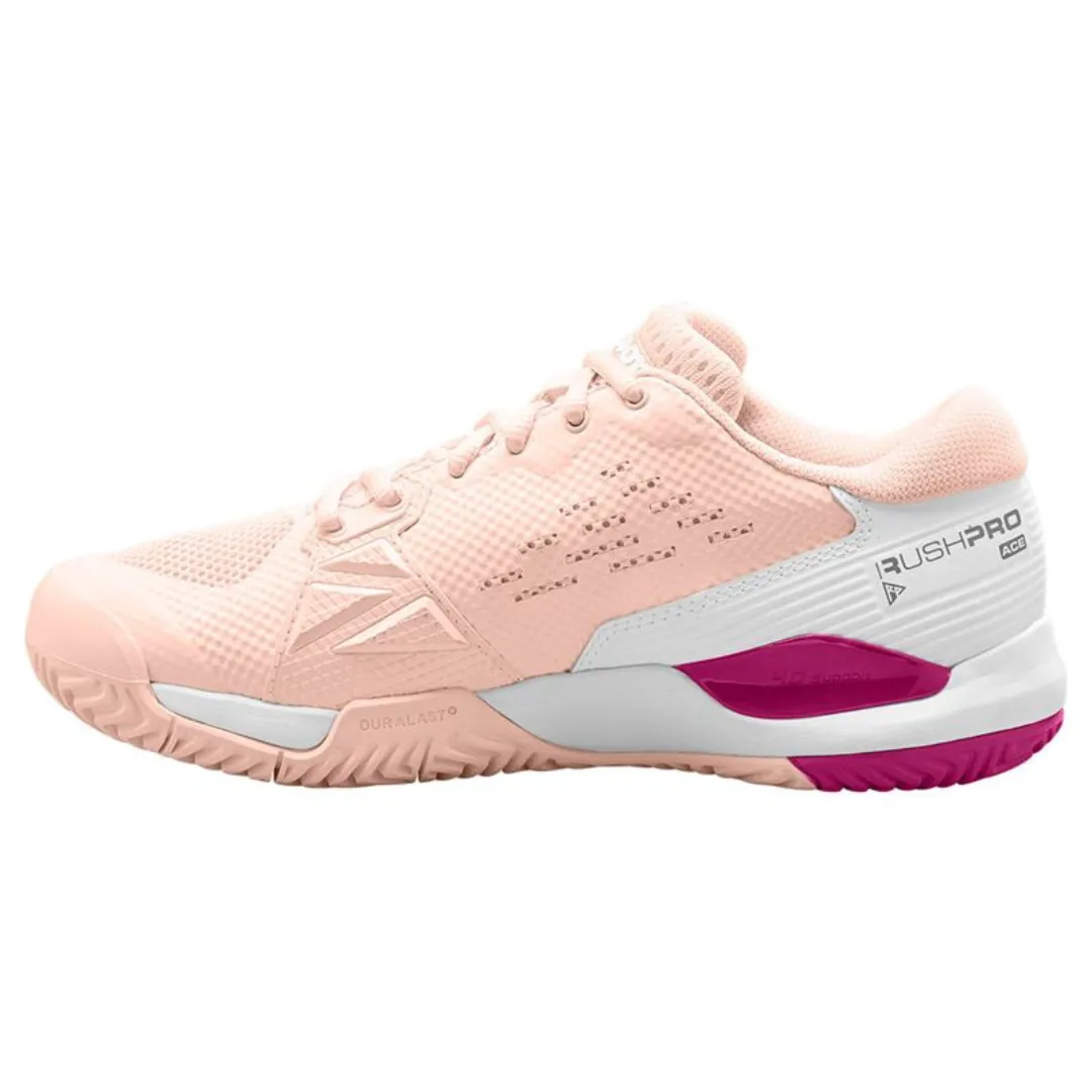 Moisture wicking Wilson Women Rush Pro Ace Tennis Shoes - Scallop