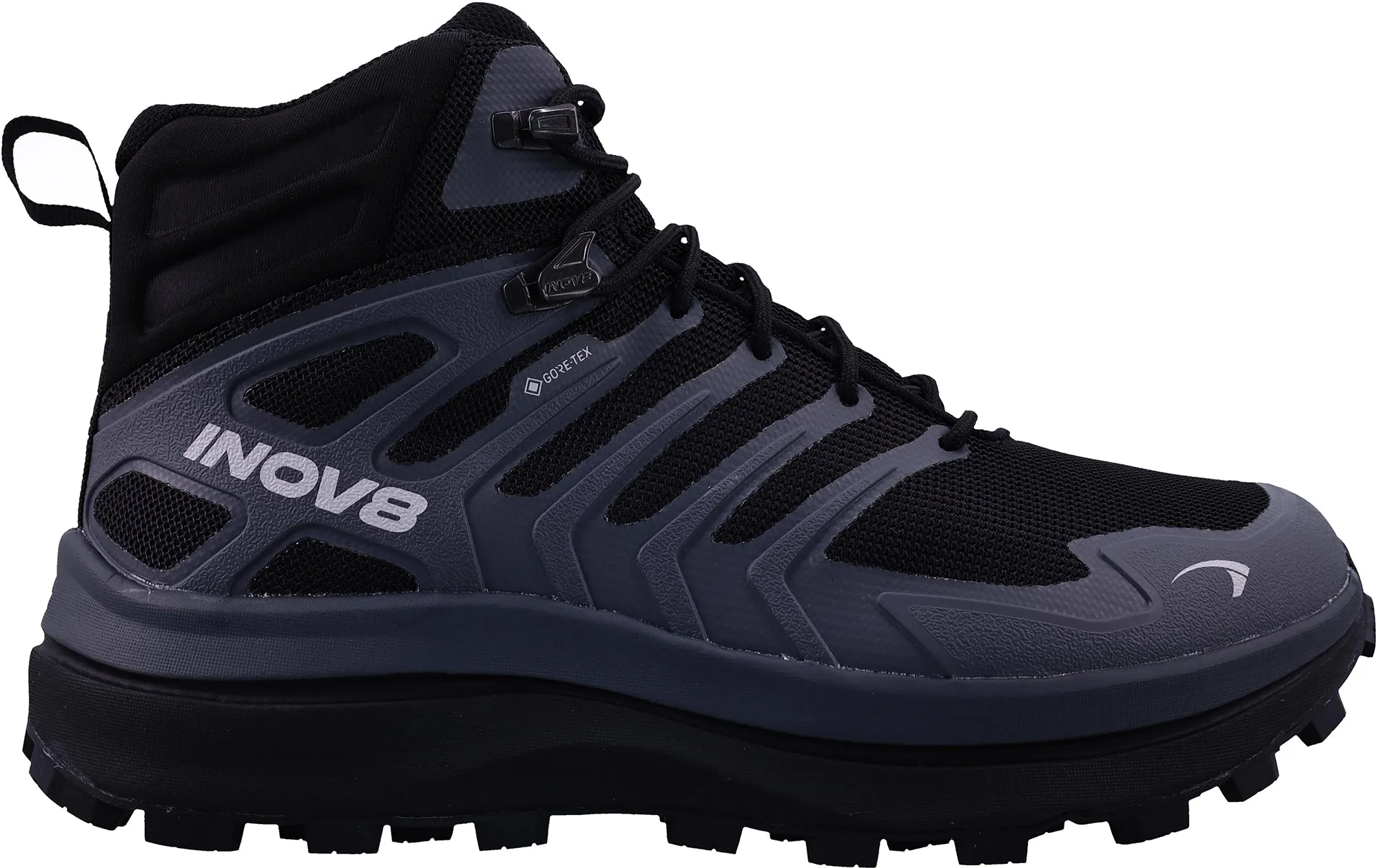 Inov8 Roclite Max Mid GORE-TEX WIDE FIT Mens Walking Boots - Black Peak Performance Advanced Support