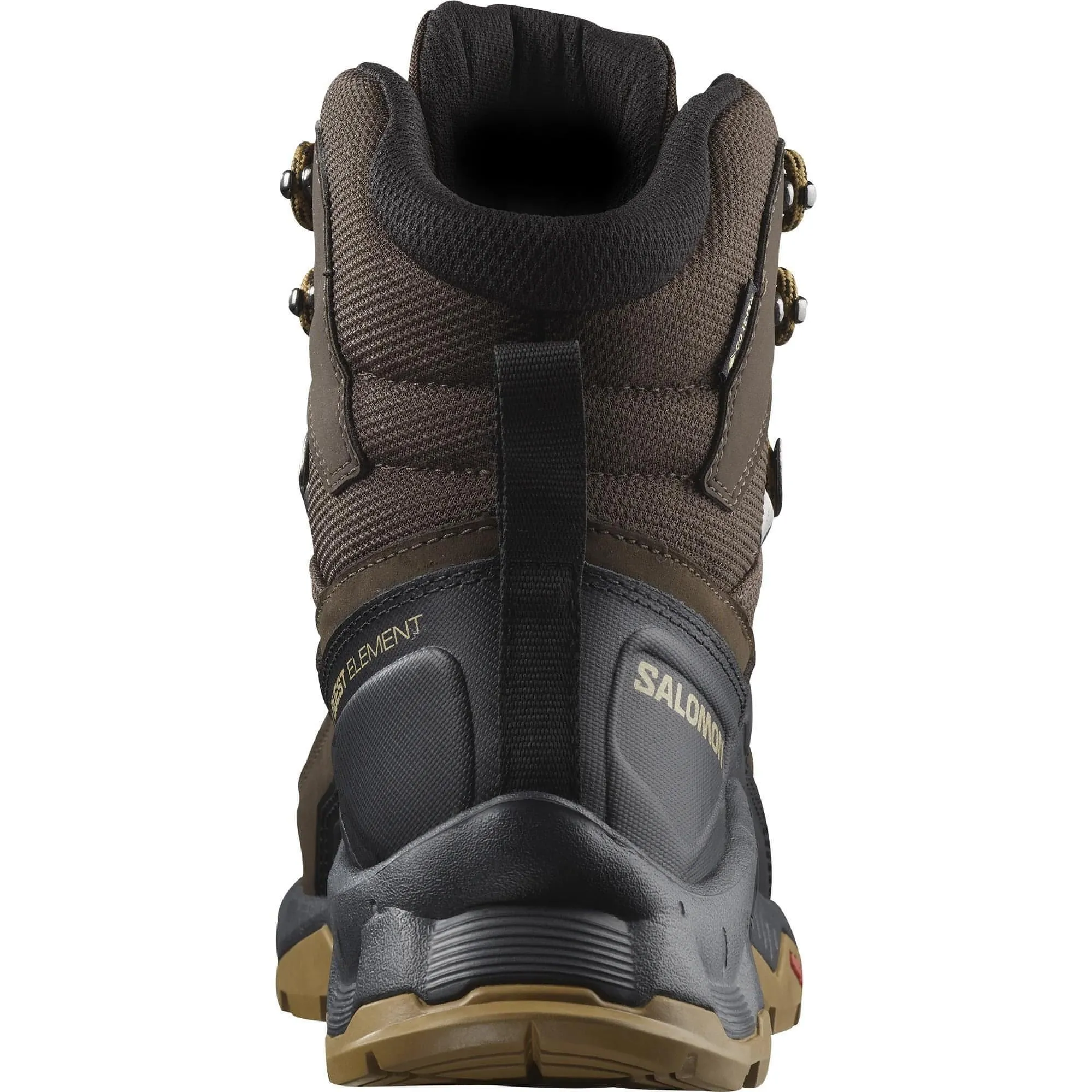 Outdoor Climb Ultimate Trekking Boots Salomon Quest Element GORE-TEX Mens Walking Boots - Brown