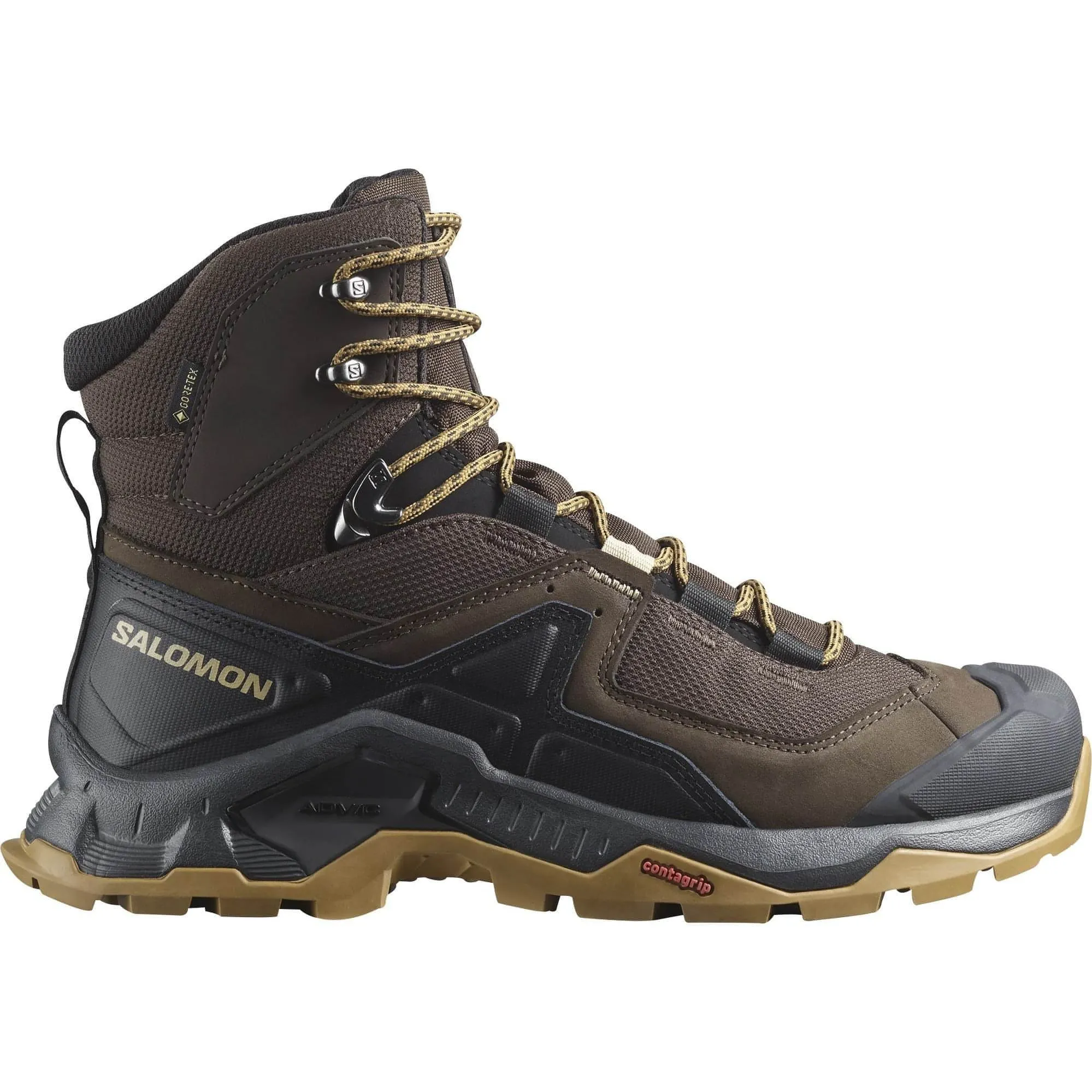 Climbing Terrain Support All Season Salomon Quest Element GORE-TEX Mens Walking Boots - Brown