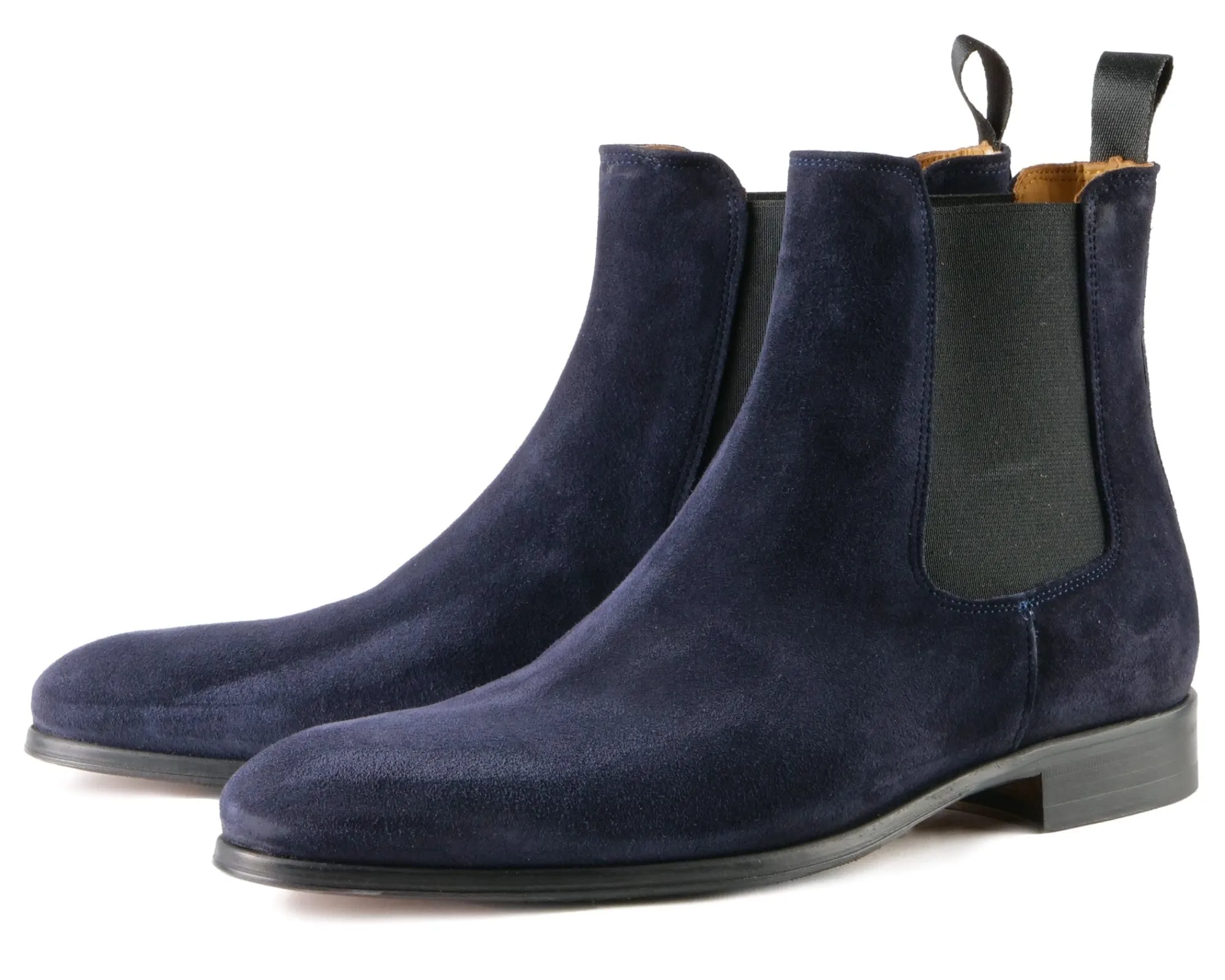 Eastwood Chelsea Boot Navy Blue Suede Modern Twist