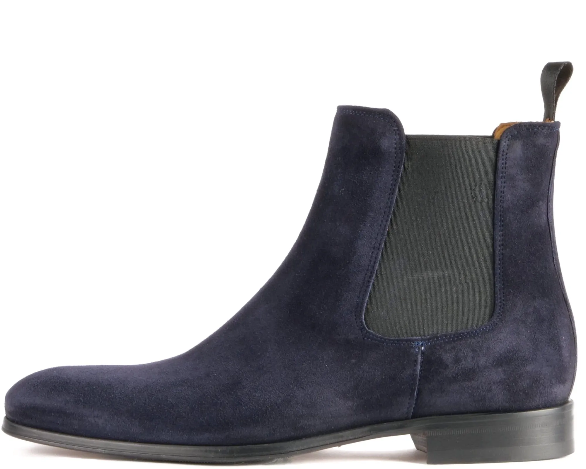 Effortlessly Stylish Chic But Casual Eastwood Chelsea Boot Navy Blue Suede
