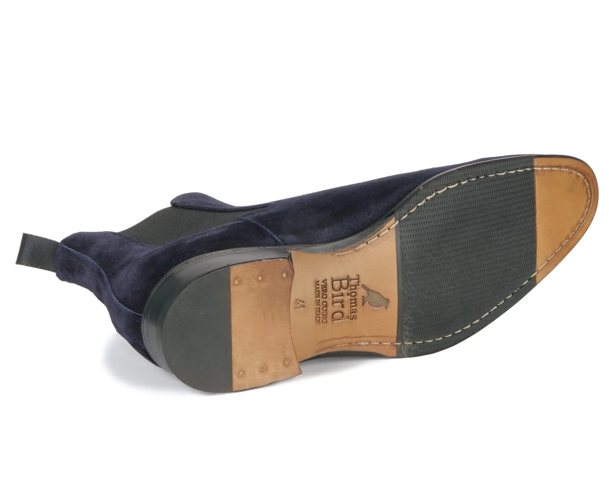 Eastwood Chelsea Boot Navy Blue Suede Contemporary Look All Day Comfort