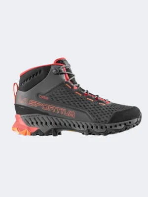 La Sportiva Stream Women Hiking Boots Carbon/Cherry Tomato Supportive Traction Rain Ready
