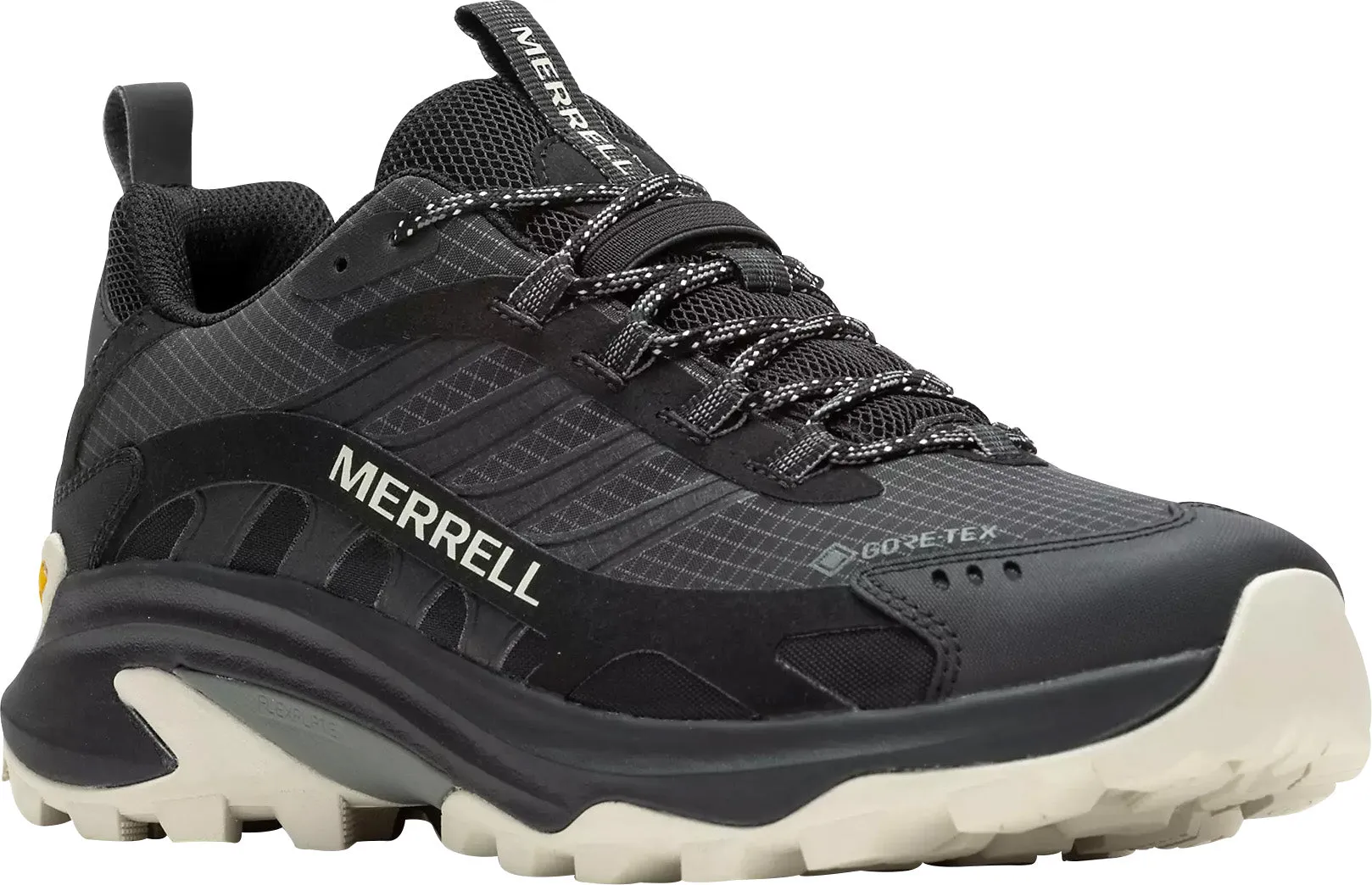 Merrell Moab Speed 2 GORE-TEX Mens Walking Shoes - Black Outdoor Grip High Traction Design