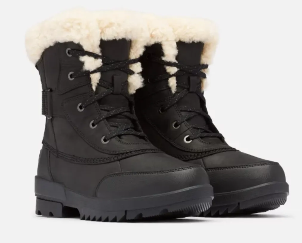 Sorel TORINO? II Shearling Waterproof Winter Black Boots Cozy Comfort