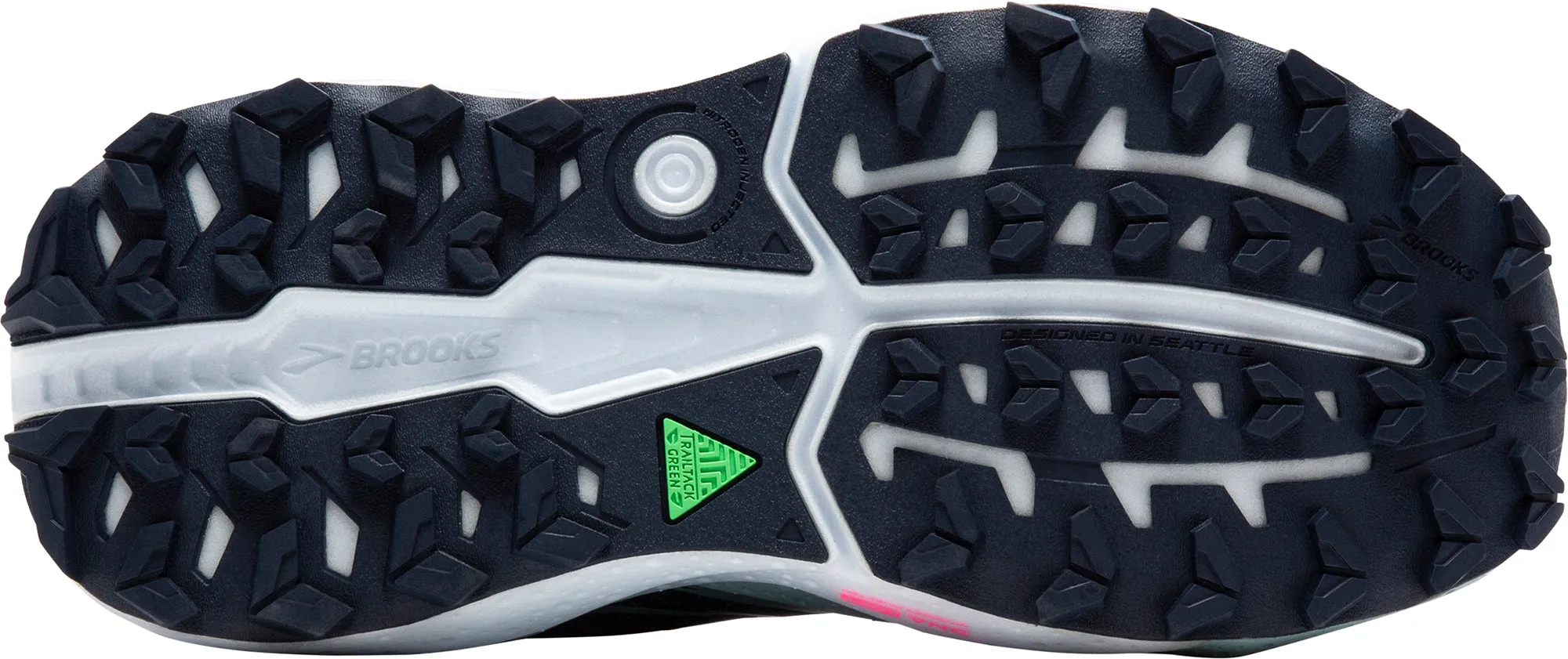 Pace Booster Brooks Caldera 7 Womens Trail Running Shoes - Navy
