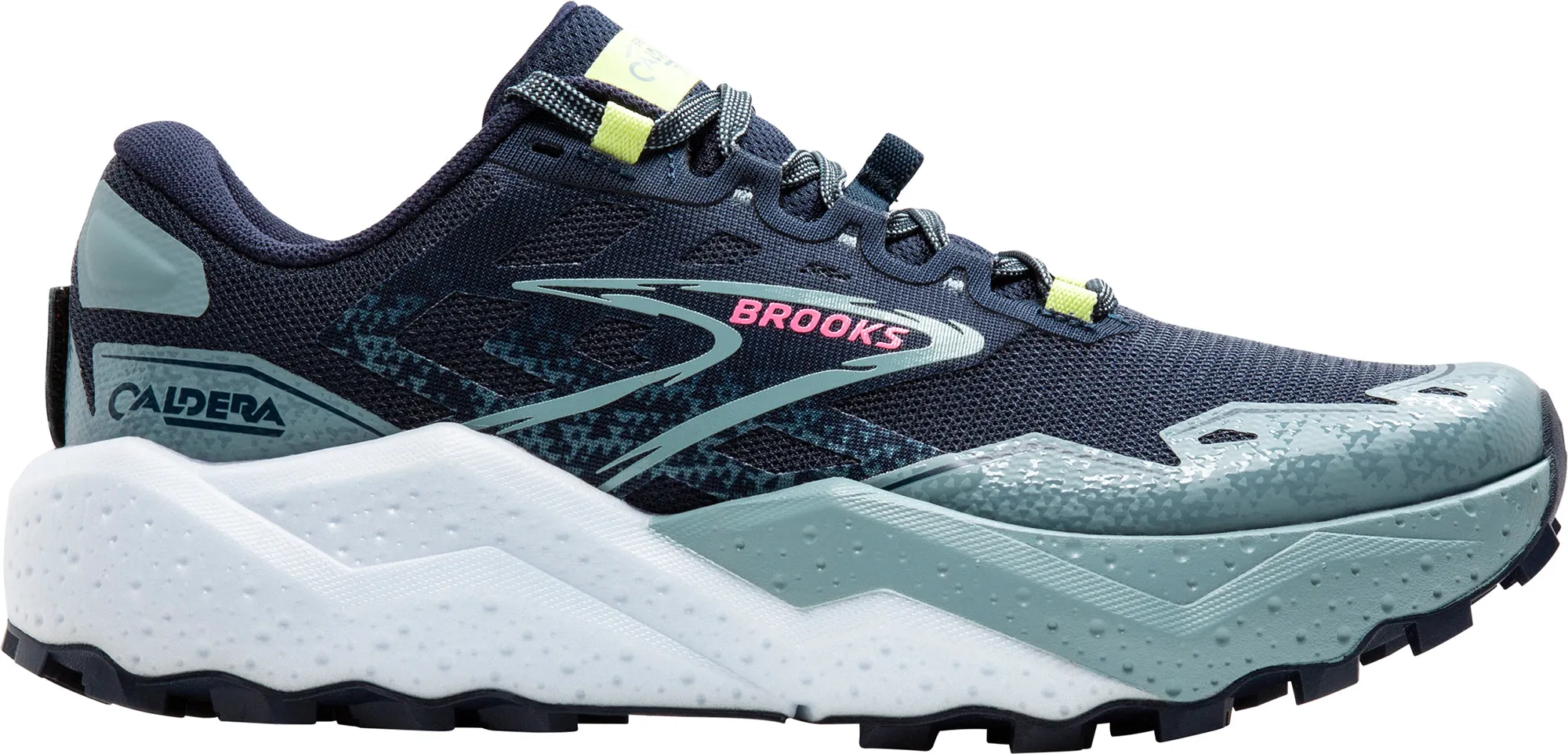 Brooks Caldera 7 Womens Trail Running Shoes - Navy Comfort Breathability Agile Steps