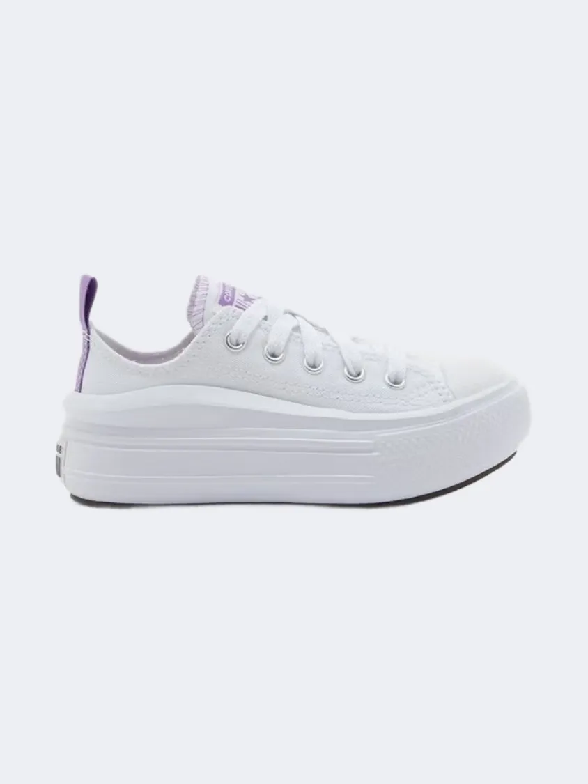 Ventilated Design Ergonomic Design Converse Chuck Taylor As Move Kids-Girls Lifestyle Sneakers Optimal White
