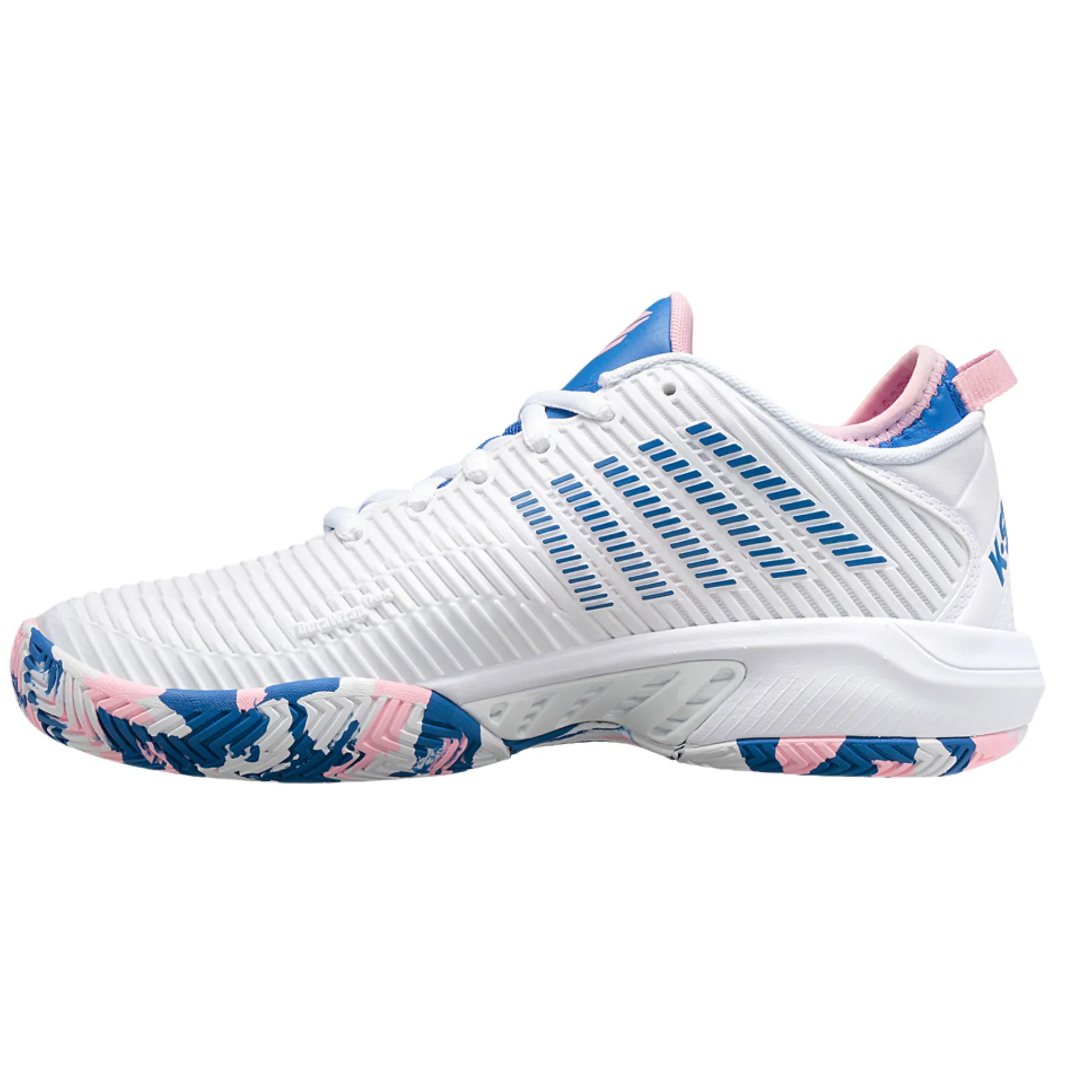 K Swiss Hypercourt Supreme  Women Tennis Shoes - White/Star Sapphire/Orchard Pink Casual