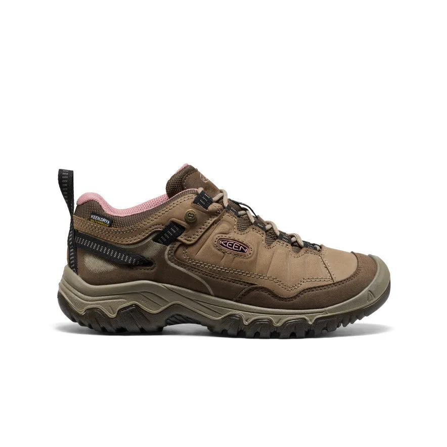 Cross Fit Tread Design Women's Targhee IV Waterproof Hiking Shoe  |  Brindle/Nostalgia Rose