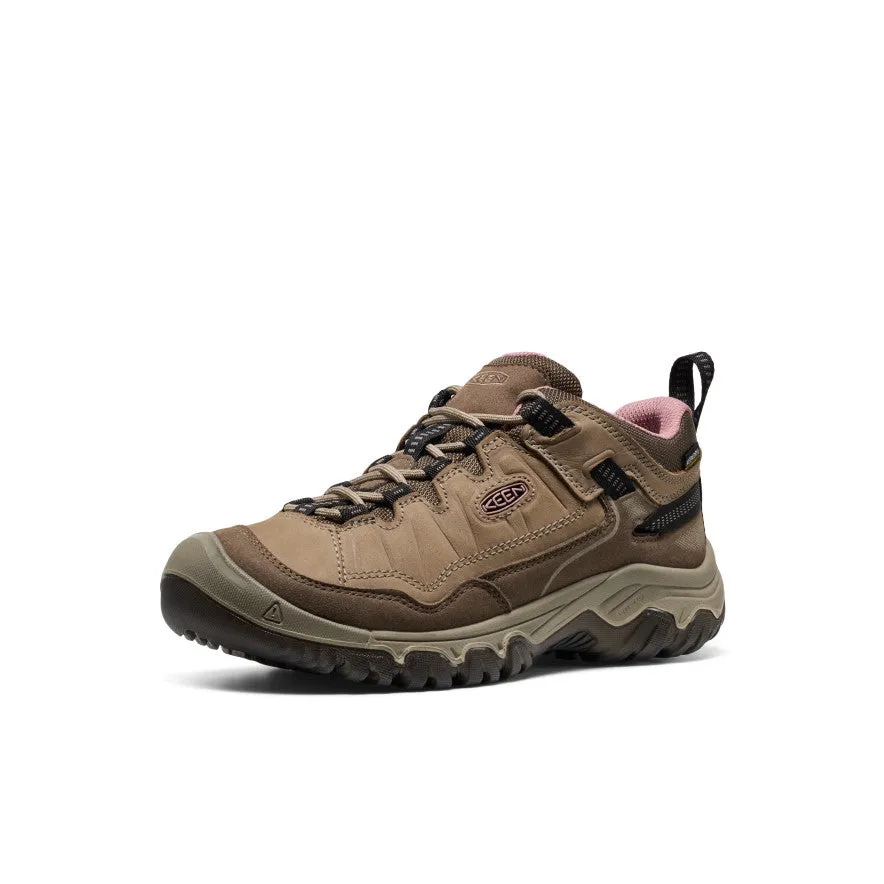 Women's Targhee IV Waterproof Hiking Shoe  |  Brindle/Nostalgia Rose Long distance