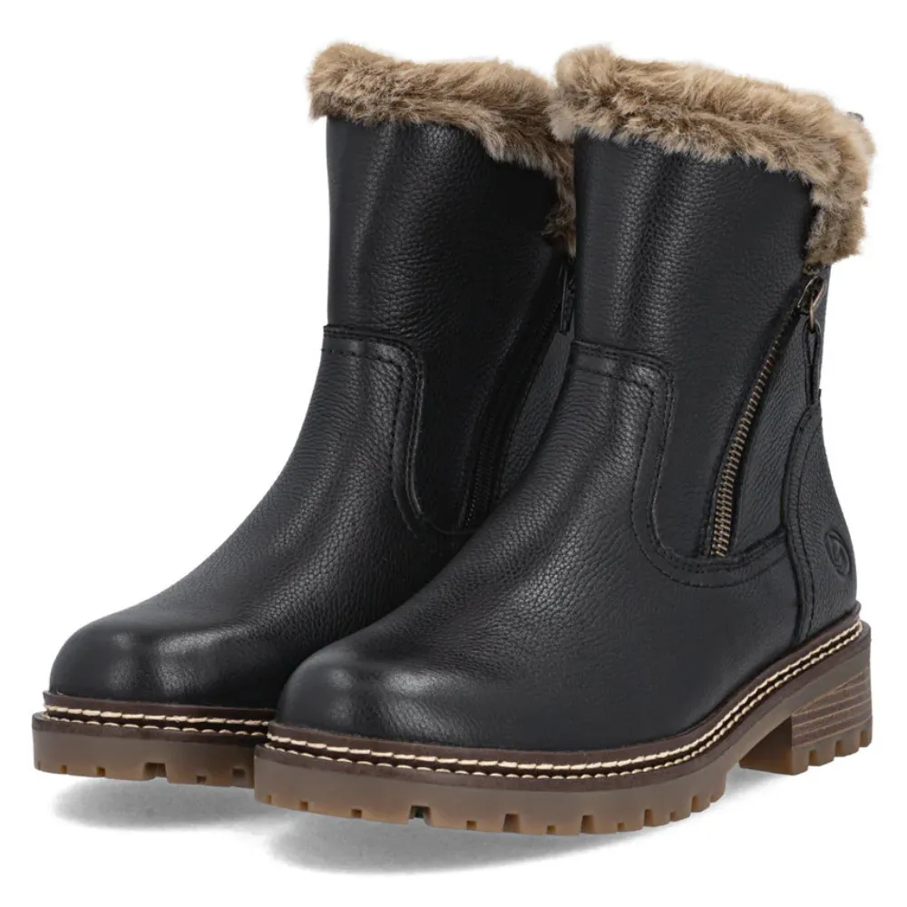 Remonte Stewanie 83 Black Combination Boot (Women's) Chill Defense