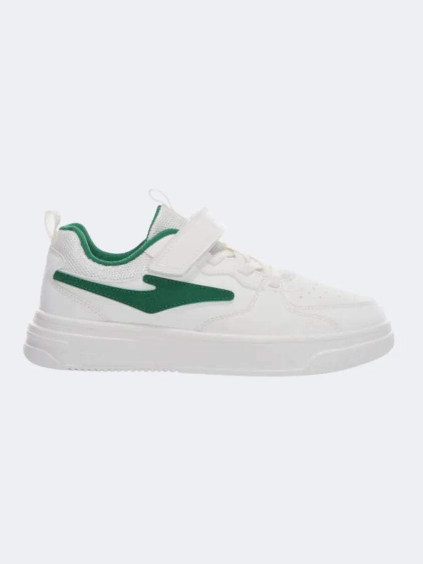 Erke Skateboard Gs Boys Lifestyle Shoes Light White/Green Trendy