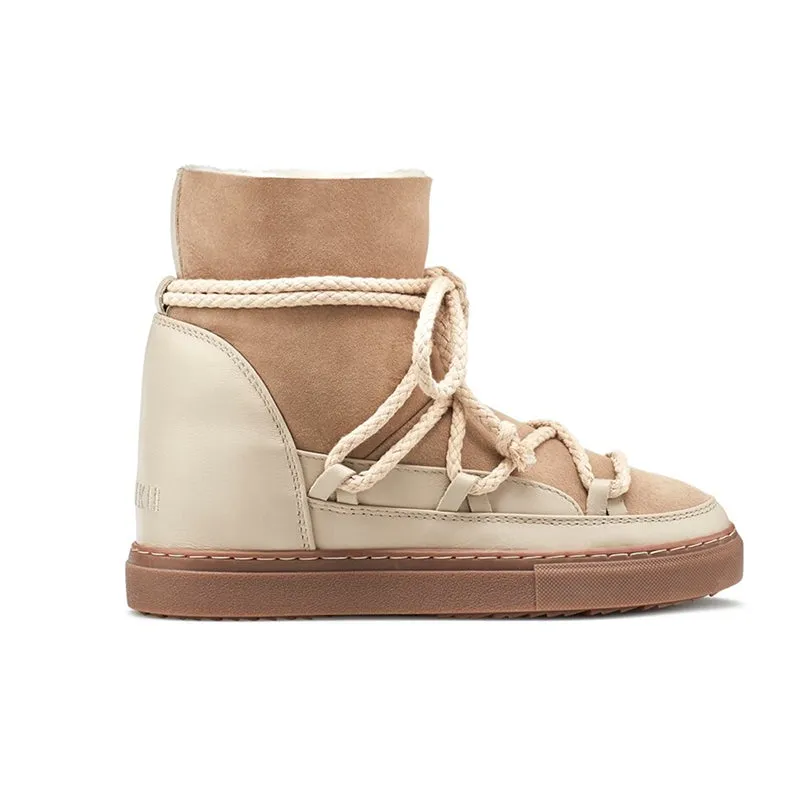 Insulated shoes INUIKII Sneaker Classic WEDGE Beige Boots