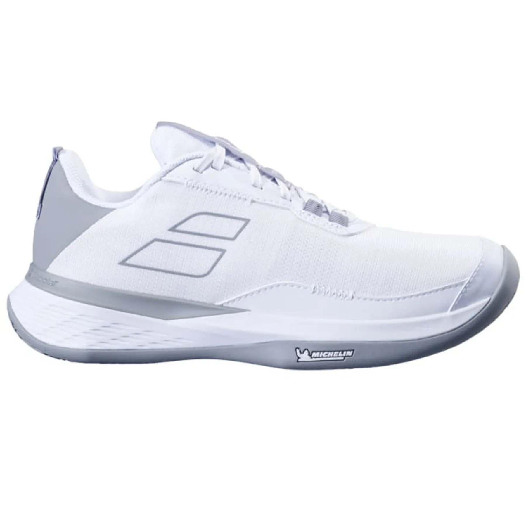Babolat Sfx Evo Clay Women Tennis Shoes - White/Lunar Grey Lace Up
