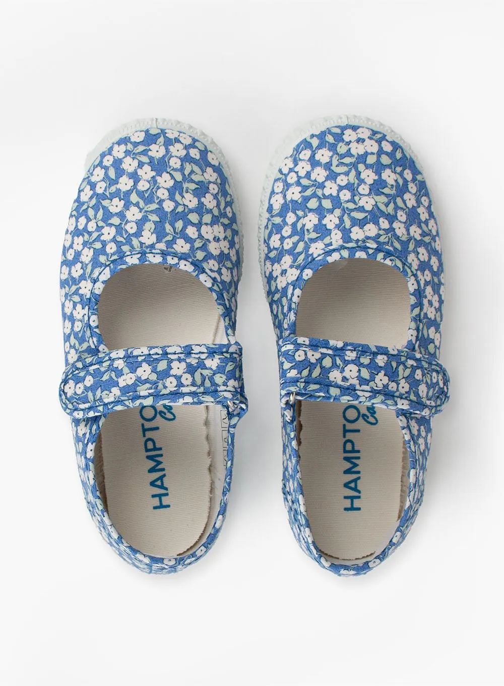 Stream Jog Comfortable Fit Shoes Hampton Canvas Martha Shoes in Blue Ditsy
