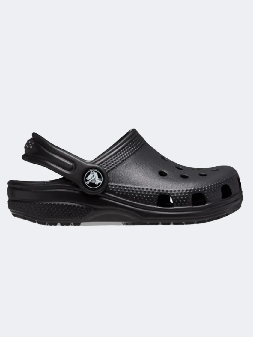 Crocs Classic Clog Infant Unisex Lifestyle Slippers Black Wind Safe