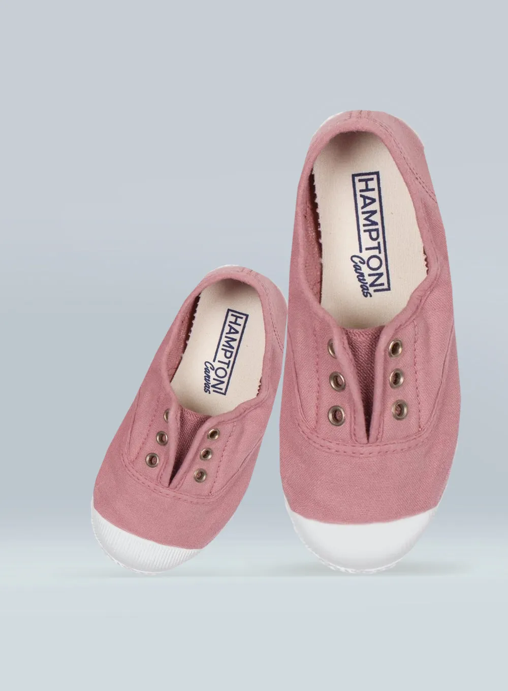 Galaxy Step Hampton Canvas Plum Plimsolls in Rosa