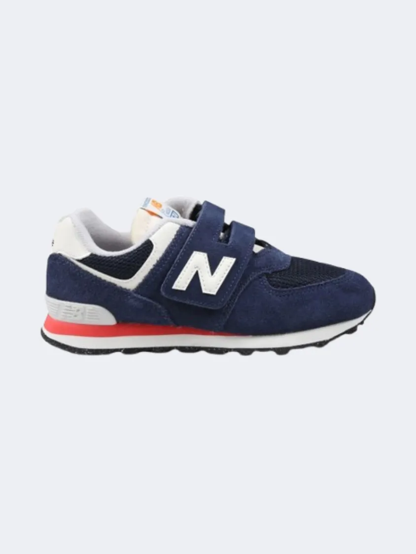 New Balance 574 Ps Boys Lifestyle Shoes Navy Strong Step Rain Step